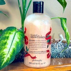 PHILOSOPHY FROSTED SNOWFLAKES 16oz Shampoo, Shower, & Bath. Factory Sealed.